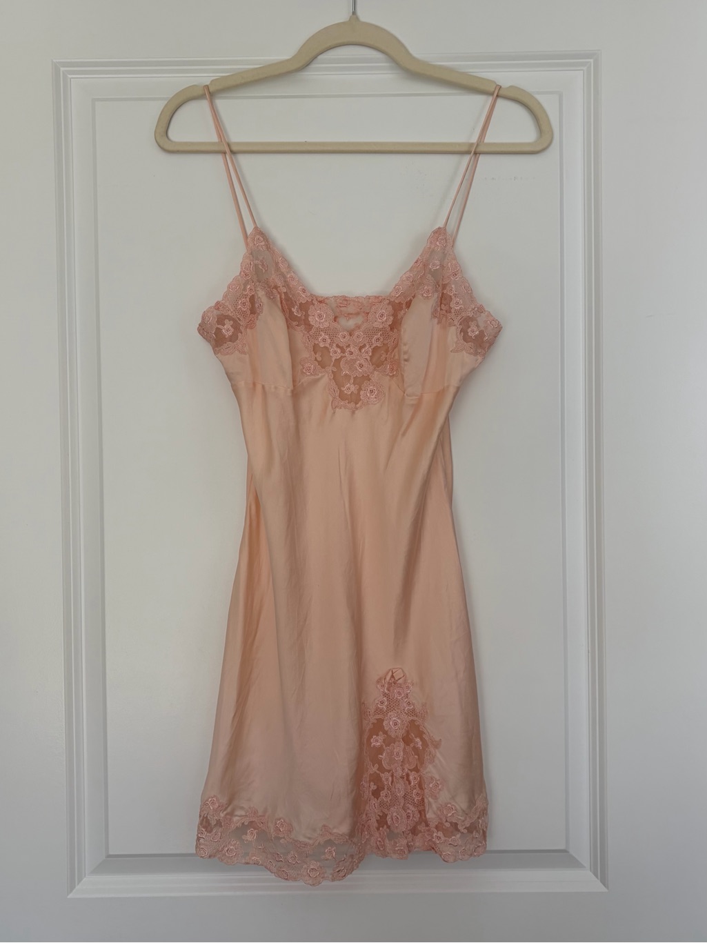 Rare La Perla 100 Silk Lace Slip Dress Made In Italy